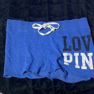 PINK Victoria's Secret Blue Athletic Shorts